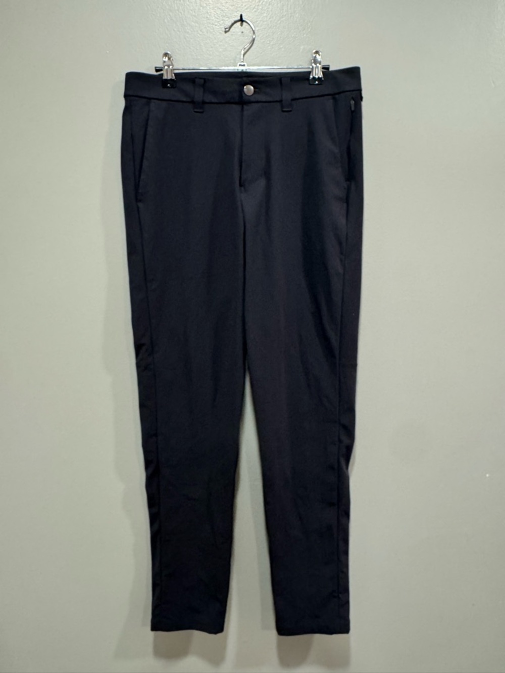 Lululemon Commission Pant Slim *Warpstreme 30" In Obsidian Size 30 Waist - Picture 1 of 6